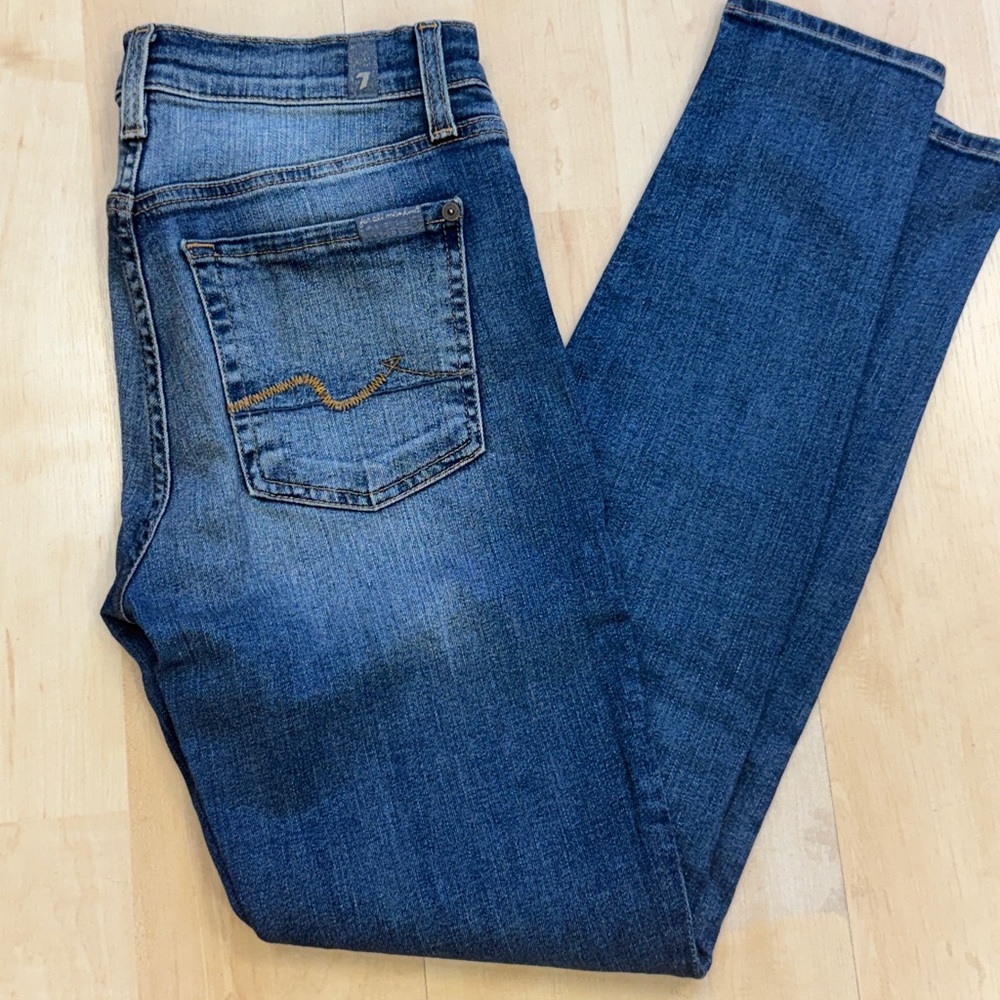 7 For All Mankind Women's Vintage Wash Skinny Jeans